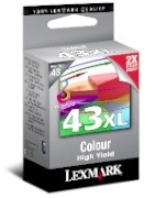 _Lexmark_43XL  Z-1520/X-4850/4875/6570/6575/7550/ 9350/9575